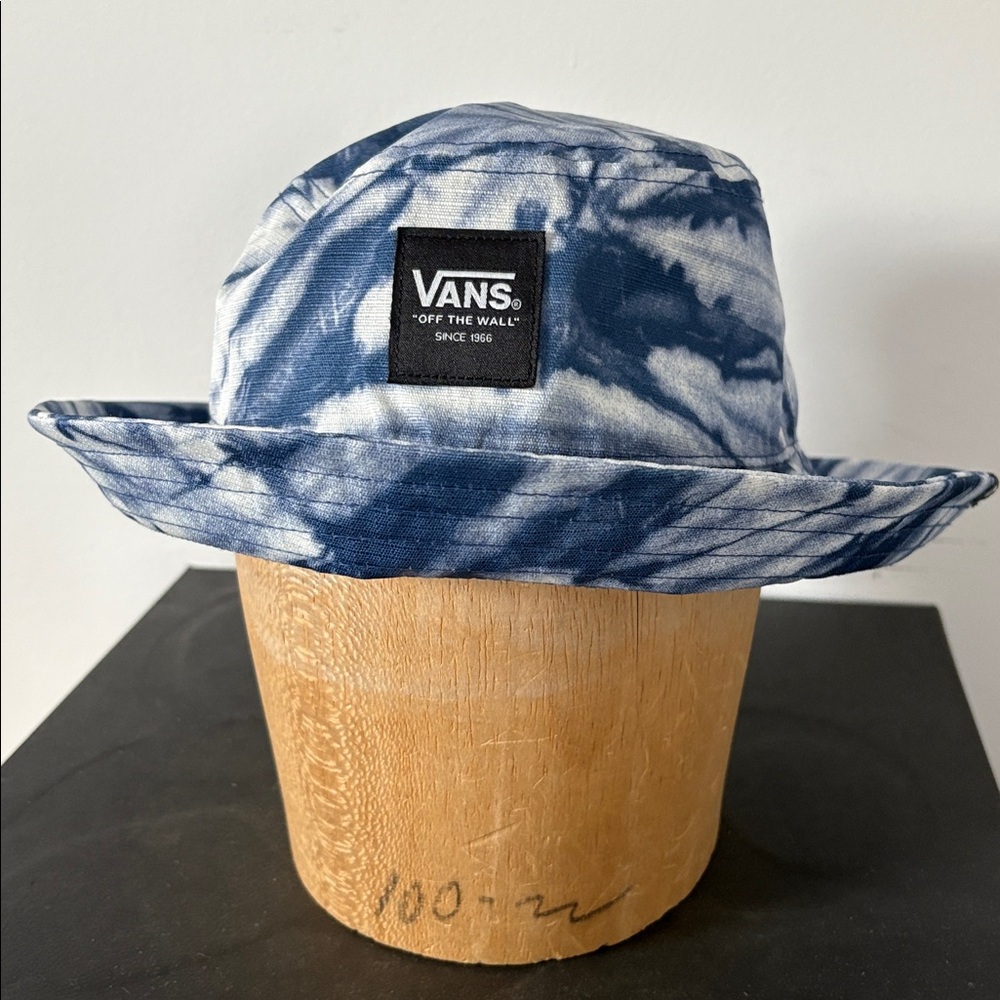 Vans Step Up Navy Blue White Tie-Dye Bucket Hat S/M - Picture 4 of 10